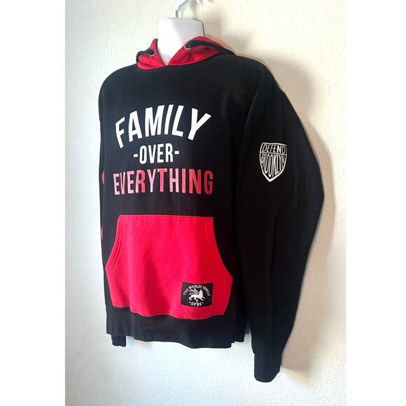 Family Over Everything Med Mens Hoodie The Marley Family and Defend Brooklyn - Picture 2 of 9